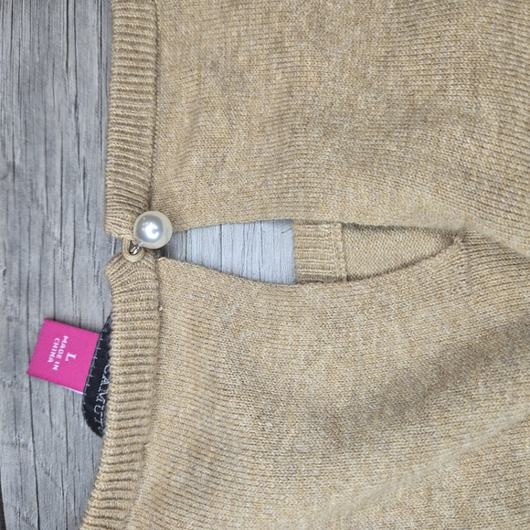 Vince Camuto Tan Short Sleeve Top - Picture 5 of 6